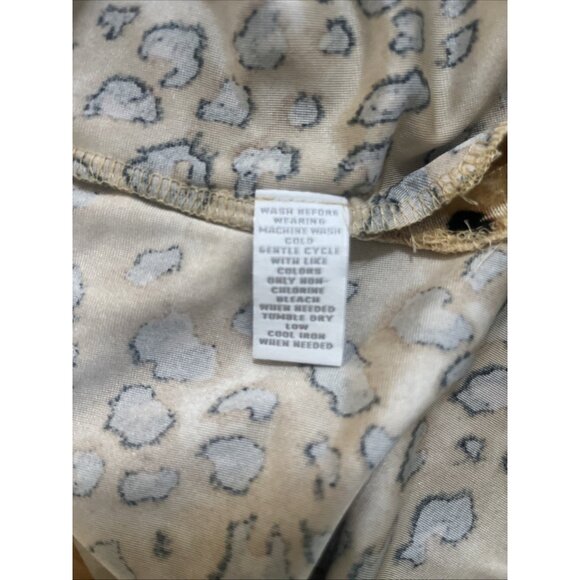 Charter Club Intimates Full Length Robe Leopard Print Plush Velour Half Zip XL - Picture 8 of 8